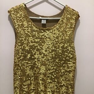 Gold Sequim Tank Top